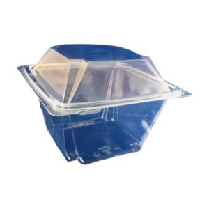 INSALATIERE D-EDGE IN PET TRASPARENTE QUADRATE CON COPERCHIO