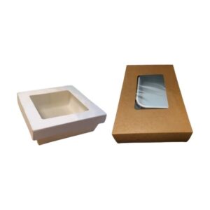 VASCHETTE IN CARTONCINO +COPERCHI CON FINESTRA