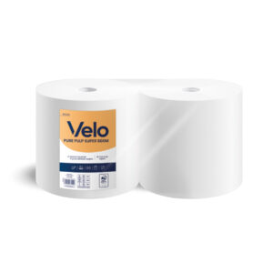 ASCIUGATUTTO INDUSTRIALE 800 STRAPPI PURA CELLULOSA 2 VELI microgoffrati - KG. 2,74 a bobina