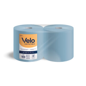 ASCIUGATUTTO 645 STRAPPI PURA CELLULOSA 3 VELI BLU microgoffrati - KG. 3,3 a bobina