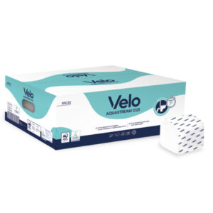 CARTA IGIENICA INTERFOGLIATA PURA CELLULOSA "AQUASTREAM"