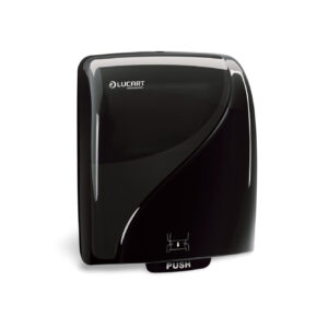 DISPENSER NERO PER ASCIUGAMANI A ROTOLO