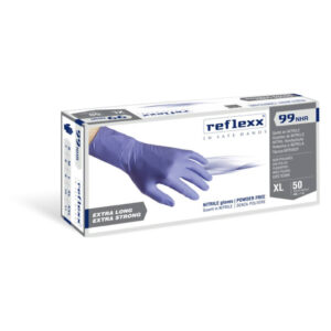 GUANTI BLU IN NITRILE SENZA POLVERE