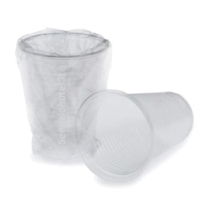 BICCHIERI IN PET IMBUSTATI SINGOLARMENTE