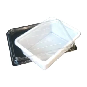 CONTENITORI BIANCHI CON COPERCHIO TRASPARENTE